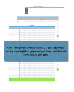 Family Finance Planner - Level 1