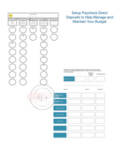 Bi-Weekly Paycheck Annual Budgeting Planner Simplified Printable