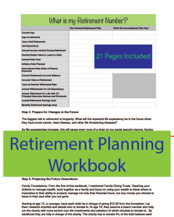 Retirement Planner Workbook